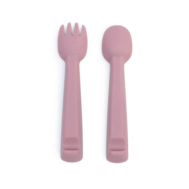 Feedie Fork & Spoon Set | Mint Green